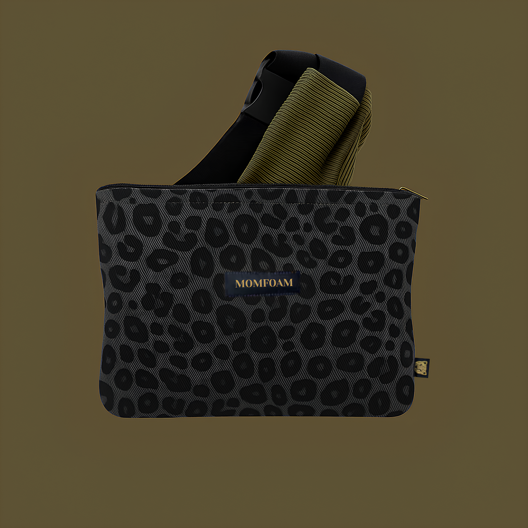 Pochette Léopard Gris