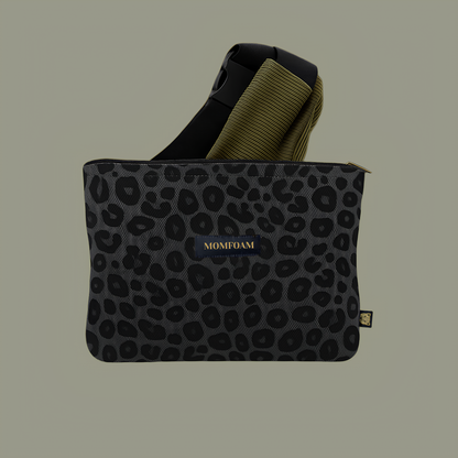 Pochette Léopard Gris