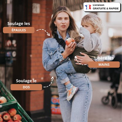 Porte-bébé en Velours Côtelé Olive
